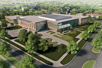 Rendering for the MSU Student Recreation and Wellness Center