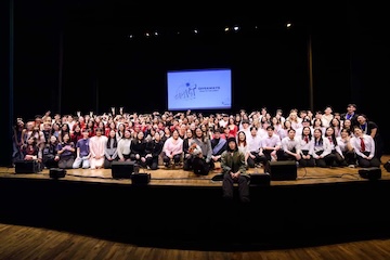 APASO members gather on stage for a photo during the 22nd annual Cultural Vogue