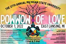 Flyer for Pow Wow of Love