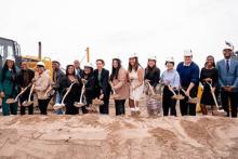 Group breaking ground on the multicultural center