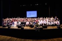 APASO members gather on stage for a photo during the 22nd annual Cultural Vogue